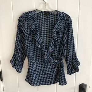Classic wrap blouse
